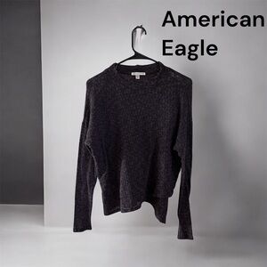 🥮American Eagle Outfitters Dark Purple Crew Neck Sweater